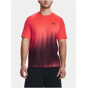Červené pánské sportovní tričko Under Armour Tech Fade