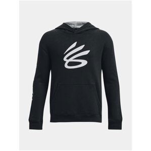 Černá mikina s kapucí Under Armour Curry Boys Splash Hoodie