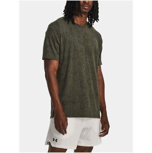 Khaki pánské vzorované sportovní tričko Under Armour Energy