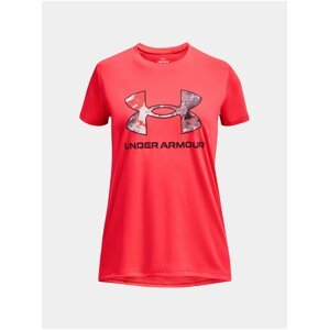 Červené holčičí sportovní tričko Under Armour  Print