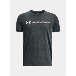 Tmavě šedé klučičí tričko Under Armour Wordmark