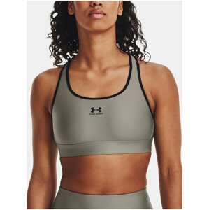 Khaki dámská sportovní podprsenka Under Armour Padless