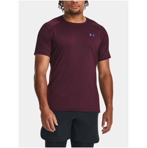 Vínové sportovní tričko Under Armour UA Rush Emboss SS