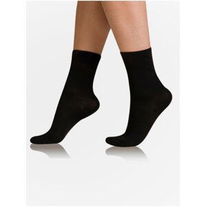 Černé dámské ponožky Bellinda COTTON COMFORT SOCKS