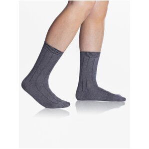 Tmavě šedé unisex ponožky Bellinda BAMBUS CASUAL UNISEX SOCKS