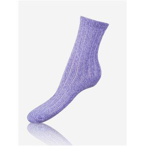 Fialové dámské ponožky Bellinda SUPER SOFT SOCKS