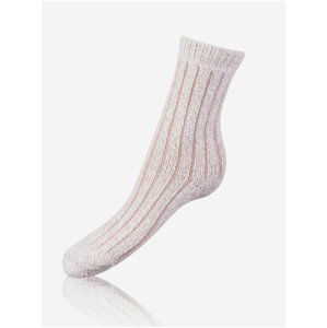 Béžové dámské ponožky Bellinda SUPER SOFT SOCKS