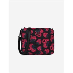 Černá dámská vzorovaná crossbody kabelka Vuch Coalie Fruity Raspberry punk