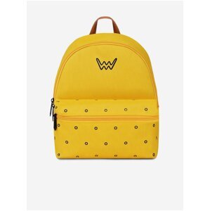 Žlutý dámský puntíkovaný batoh Vuch Miles Yellow