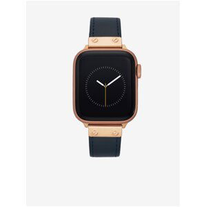 Tmavě modrý kožený řemínek pro hodinky Apple Watch Anne Klein