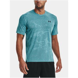 Modré pánské sportovní tričko Under Armour Vent Jacquard