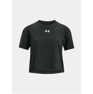 Černé holčičí crop top tričko Under Armour Sportstyle