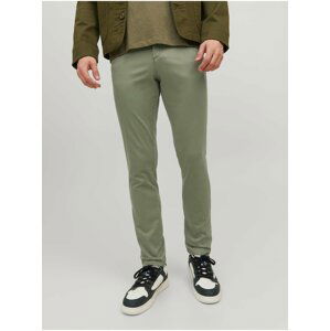 Zelené pánské chino kalhoty Jack & Jones Marco