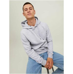 Světle šedá pánská mikina s kapucí Jack & Jones Star