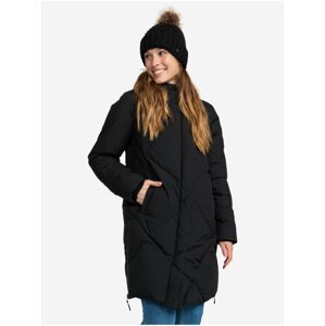 Černý dámský zimní prošívaný kabát Roxy Abbie