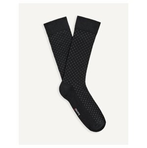 Černé pánské puntíkované ponožky Celio Bip