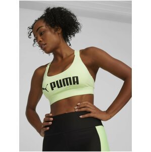 Světle zelená dámská sportovní podprsenka Puma