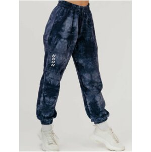 Tmavě modré dámské vzorované tepláky NEBBIA Re-fresh Women’s Sweatpants