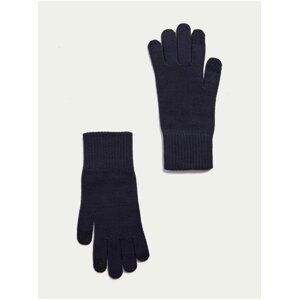 Tmavě modré dámské rukavice Marks & Spencer
