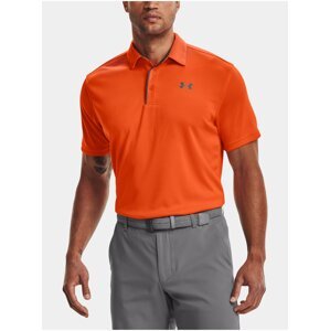 Oranžové pánské sportovní polo tričko Under Armour Tech Polo