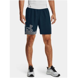 Tmavě modré pánské sportovní kraťasy Under Armour UA Woven Graphic Short