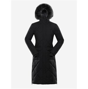 Černý dámský zimní prošívaný kabát ALPINE PRO GOSBERA