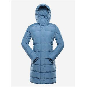 Modrý dámský zimní prošívaný kabát ALPINE PRO EDORA