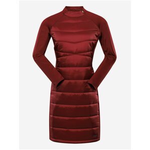 Červené dámské zimní hi-therm šaty ALPINE PRO OMERA