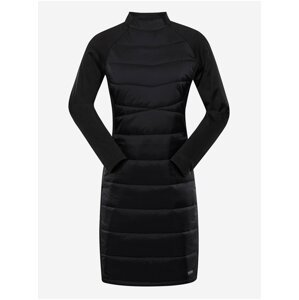Černé dámské zimní hi-therm šaty ALPINE PRO OMERA