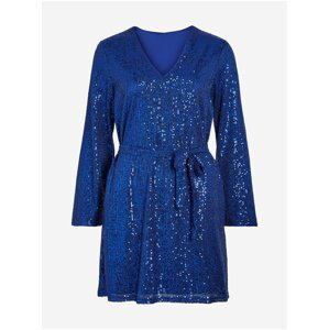 Modré dámské šaty VILA Viglitas Deep