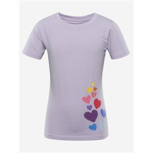 Světle fialové holčičí tričko s potiskem NAX ZALDO