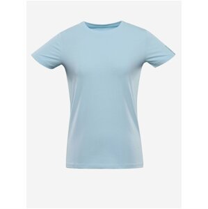 Světle modré dámské basic tričko NAX DELENA