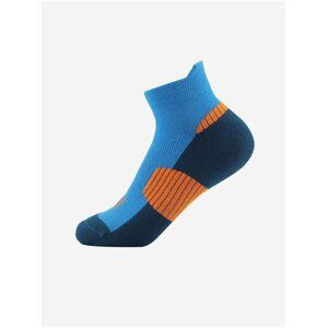 Oranžovo-modré unisex ponožky s antibakteriální úpravou ALPINE PRO CERAHE