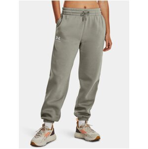 Zelené dámské sportovní tepláky Under Armour Essential Fleece Joggers