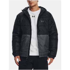 Šedo-černá pánská zimní bunda Under Armour UA STRM INS HD JKT