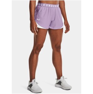 Bílo-fialové dámské sportovní kraťasy Under Armour Play Up Shorts 3.0