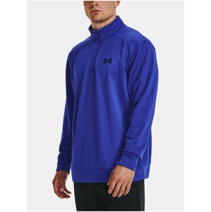 Modrá pánská sportovní mikina se stojáčkem Under Armour UA Armour Fleece 1/4 Zip