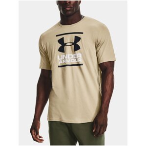 Světle hnědé tričko Under Armour UA GL FOUNDATION SS