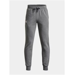 Šedé klučičí tepláky Under Armour UA Rival Fleece Joggers