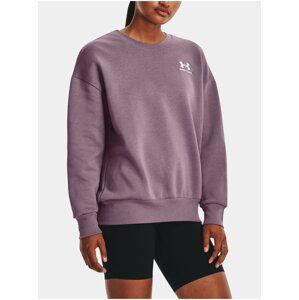 Fialová mikina Under Armour Essential Flc OS Crew