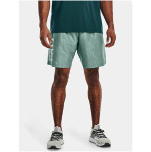 Světle zelené pánské sportovní kraťasy Under Armour UA Woven Emboss Shorts