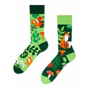 Zelené veselé ponožky Dedoles Lesní zvířátka