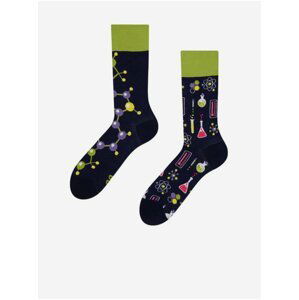 Zeleno-černé veselé ponožky Dedoles Chemie