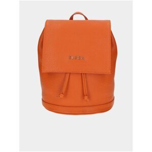 Oranžový dámský kožený batoh Elega Cutie