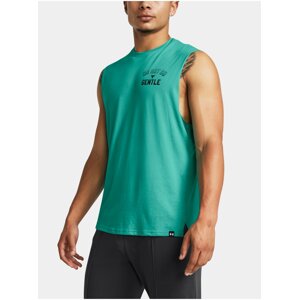 Petrolejové sportovní tílko Under Armour Pjt Rock SMS SL Tank Q4