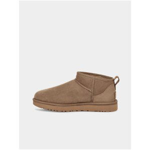 Béžové dámské semišové sněhule UGG Classic Ultra Mi