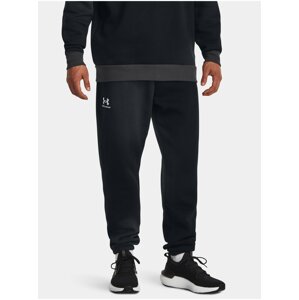 Černé pánské tepláky Under Armour UA Essential Flc Novelty Jgr