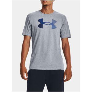 Světle šedé tričko Under Armour UA BIG LOGO FILL SS