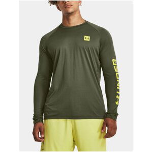 Zelené pánské sportovní tričko Under Armour UA Tech Prt Fill LS