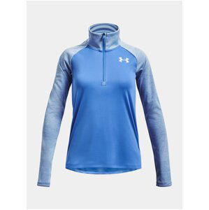 Modré sportovní tričko Under Armour Tech Graphic 1/2 Zip